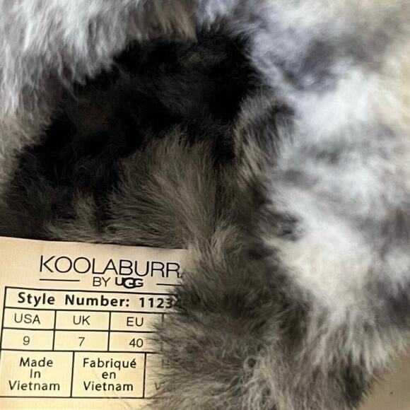 Koolaburra UGG Women Faux Fur Strap Slide Sandals Size US 9M White Cheetah - Picture 5 of 8